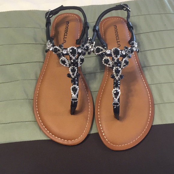 marbella Shoes - Beautiful jeweled sandals. NEVER been worn!